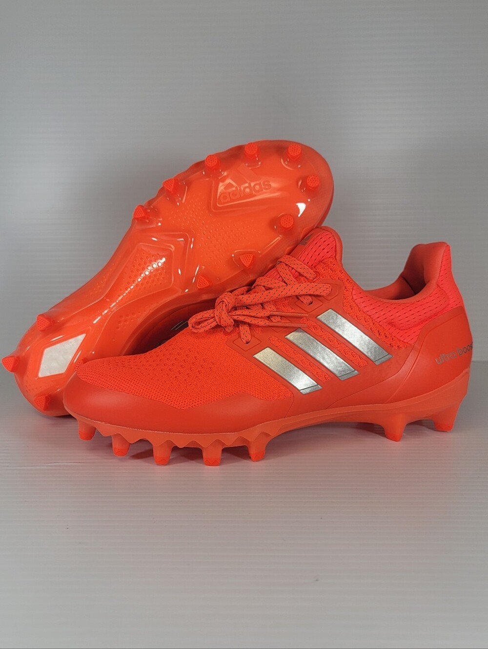 Adidas Ultraboost Solar Red Football Cleats Men’s Size JP7411 NEW Shoes
